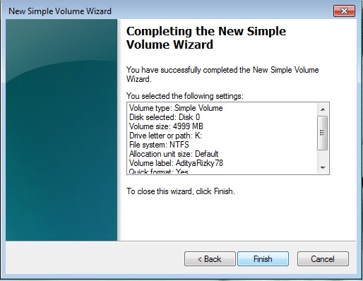 Cara Membuat Partisi di Windows 7 9