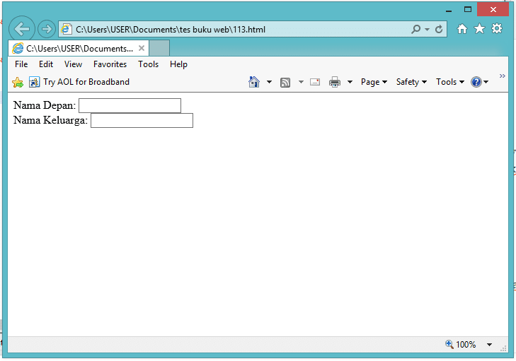 Fungsi Dan Tutorial Membut Form Input di HTML Terlengkap