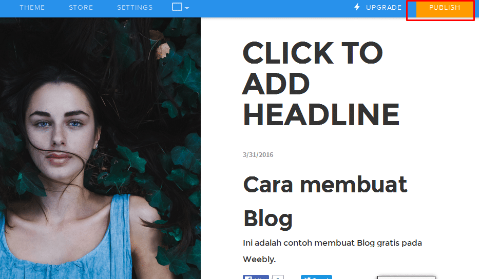 Cara membuat Blog di Weebly 13