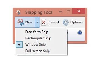 Menggunakan Snipping Tool