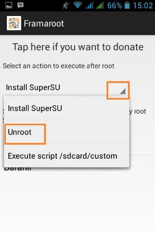 Menggunakan Framaroot