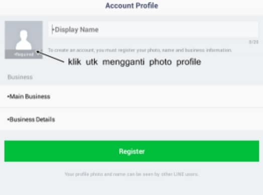 cara membuat official account line