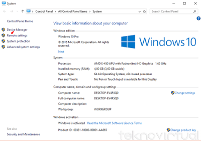 Cara Update Driver Windows 10