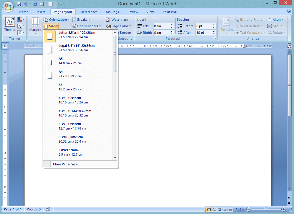 Cara Menambah Ukuran Kertas F4 Di Microsoft Word 2010