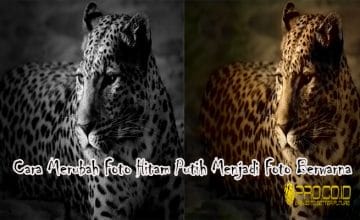 cara merubah foto hitam putih jadi foto berwarna, mudah
