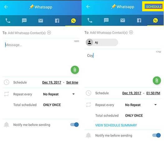 Begini Cara Buat Jadwal Kirim Pesan Whatsapp Secara Otomatis Sangat