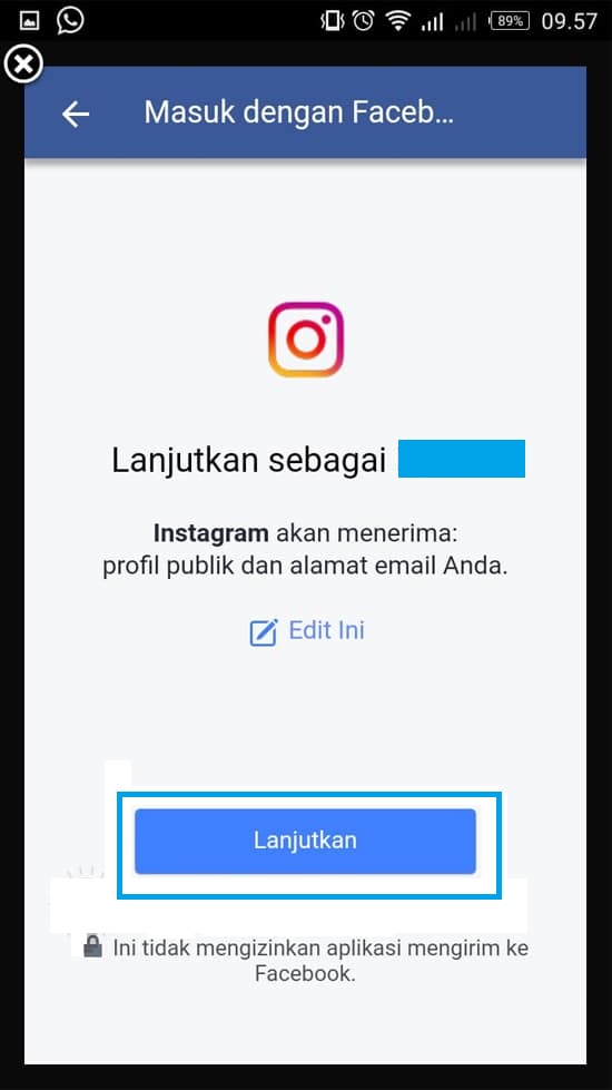 Cara Daftar dan Masuk Instagram Lewat Facebook, Sangat