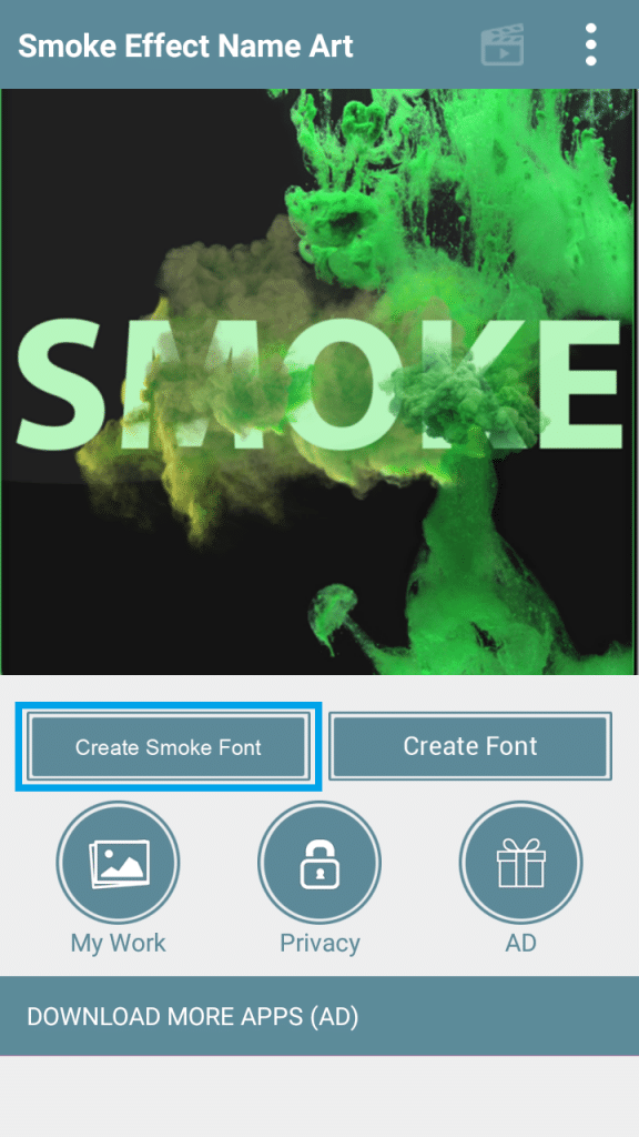 Cara Membuat Smoke Effect Name Art di Android Kekinian 