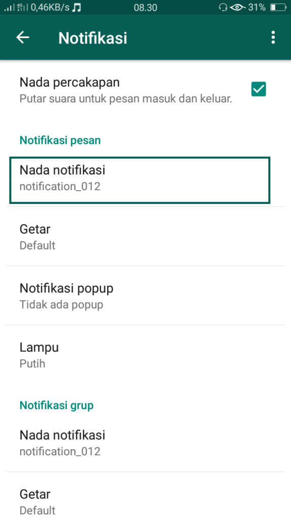Cara Mengganti Nada Dering atau Notifikasi WhatsApp Dengan Mudah Pro