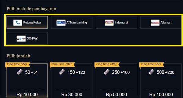 Cara Top Up Uc Pubg Mobile Pakai Pulsa Atm Indomaret Alfamart - kemudian pilih jumlah uc yang ingin kamu top up jika sudah pilih selanjutnya