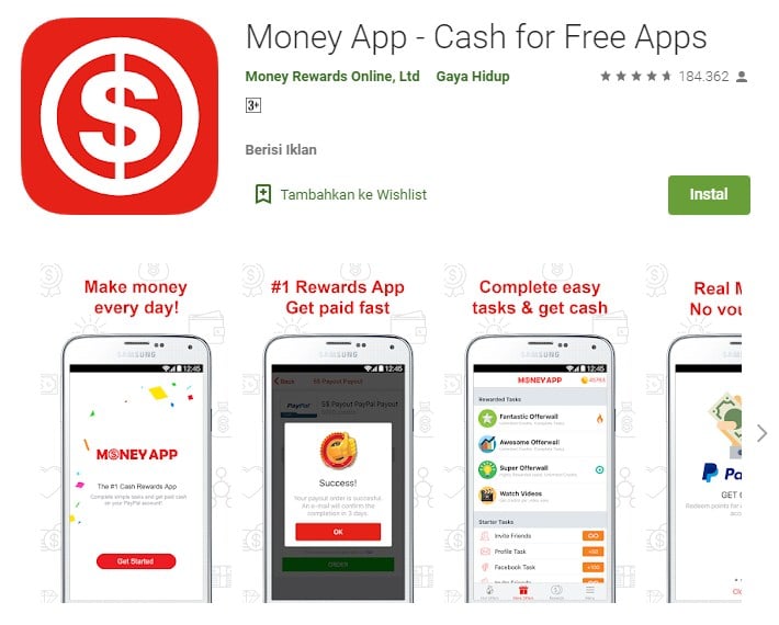 Money App как заработать на выполнении заданий Money-App