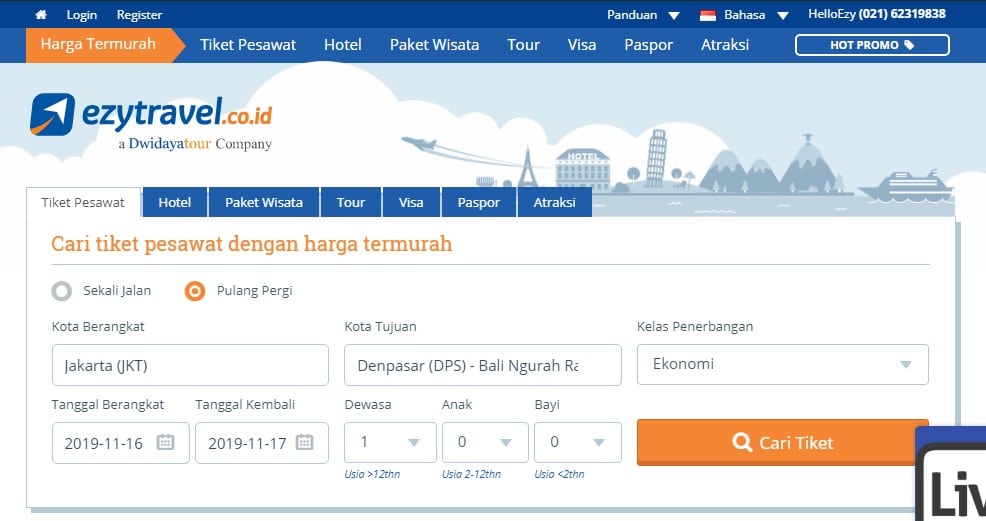 tiket travel online